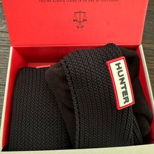 Hunter boot socks - black - size large